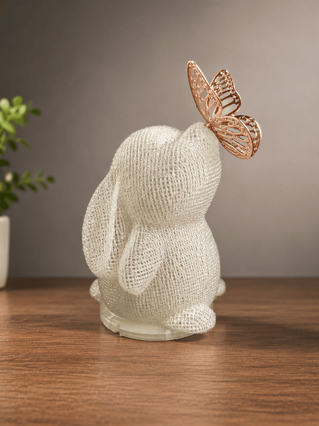 Lamp Bunny with Butterfly