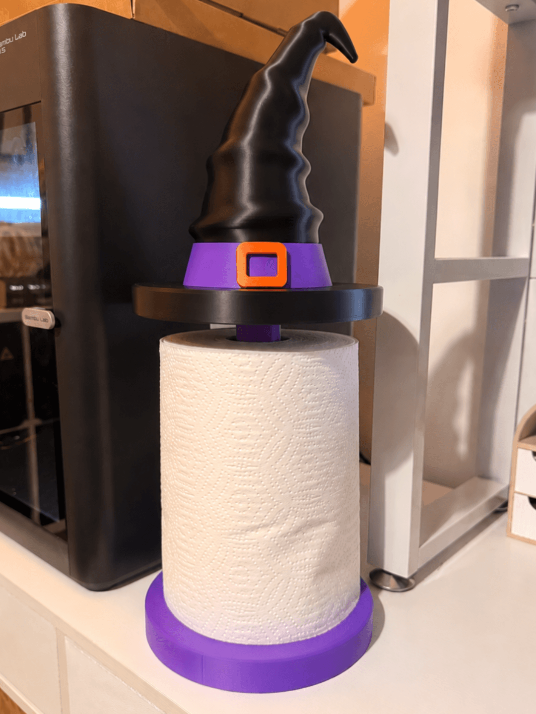 Witch hat kitchen paper holder
