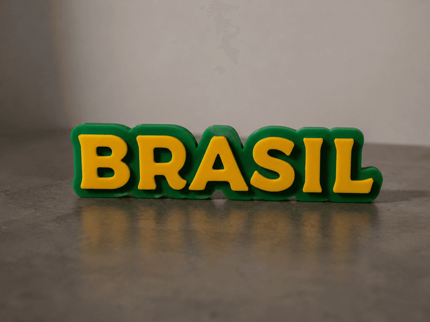 'BRASIL' 3D Word Sign